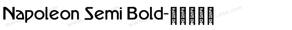 Napoleon Semi Bold字体转换